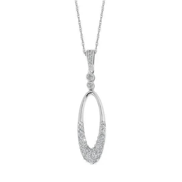 14k White Gold Diamond Pendant McCoy Jewelers Bartlesville, OK