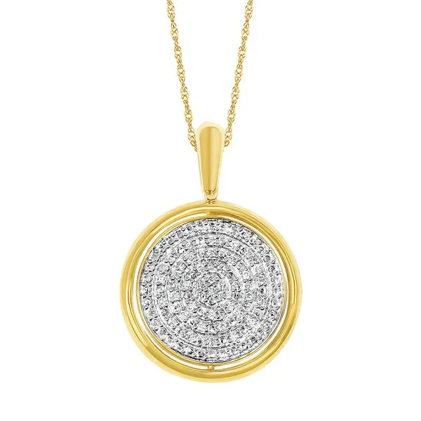 14k Yellow Gold Diamond Pendant Trenton Jewelers Ltd. Trenton, MI