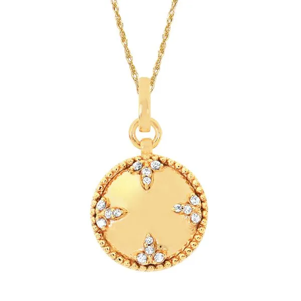 14k Yellow Gold Diamond Pendant J. Garett Jewelers Wilmington, NC