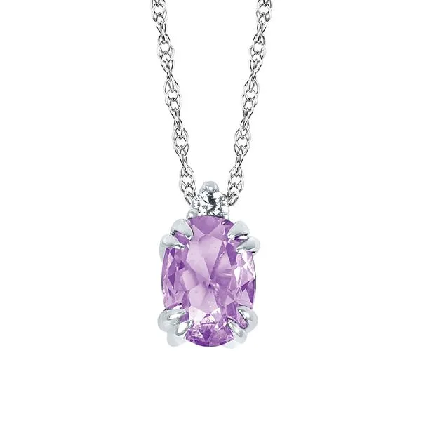 10k White Gold Gemstone Pendant Ellsworth Jewelers Ellsworth, ME