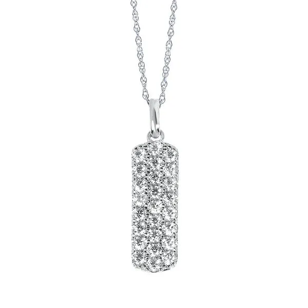 14k White Gold Diamond Pendant Nesemann's Diamond Center Plymouth, WI
