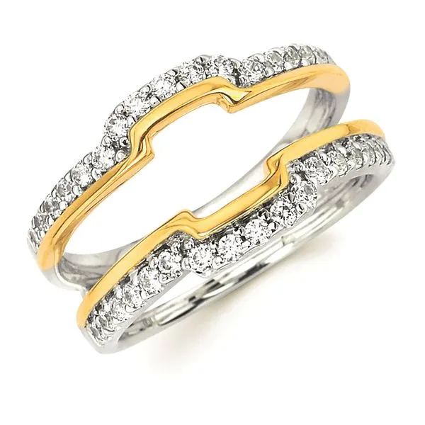 14k White & Yellow Gold Ring Insert Long Jewelers Chesapeake, VA