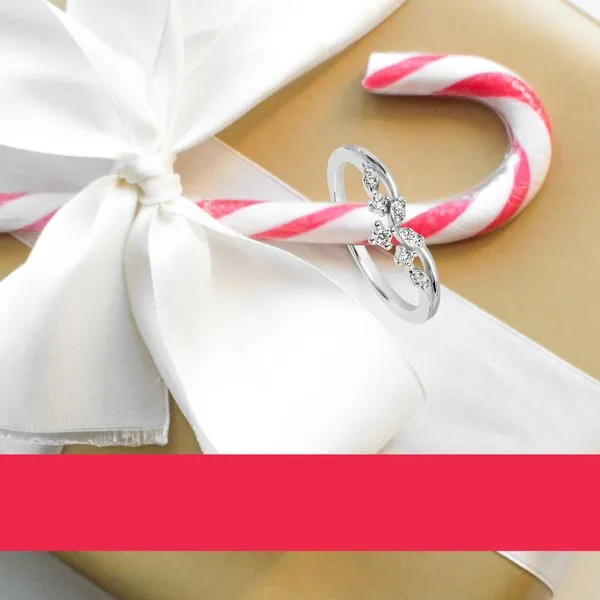 14k White Gold Wrap Ring Image 3 Pfaff Jewelers Grandville, MI