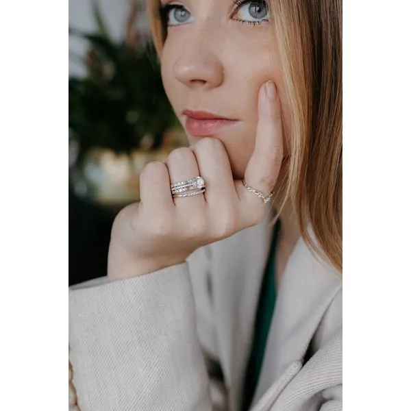 14k White Gold Wrap Ring Image 2 Rick's Jewelers California, MD