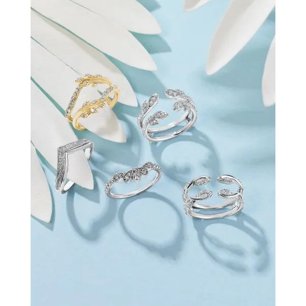 14k White Gold Wrap Ring Image 2 Long Jewelers Chesapeake, VA