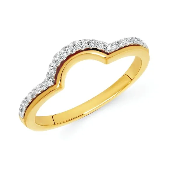 14k Yellow & White Gold Wrap Ring J. Meredith Jewelers Delafield, WI