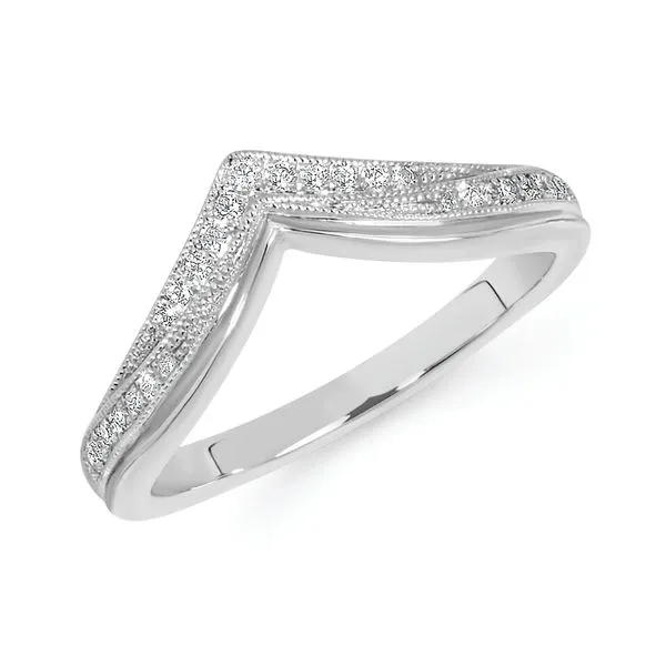 14k White Gold Wrap Ring J. Meredith Jewelers Delafield, WI