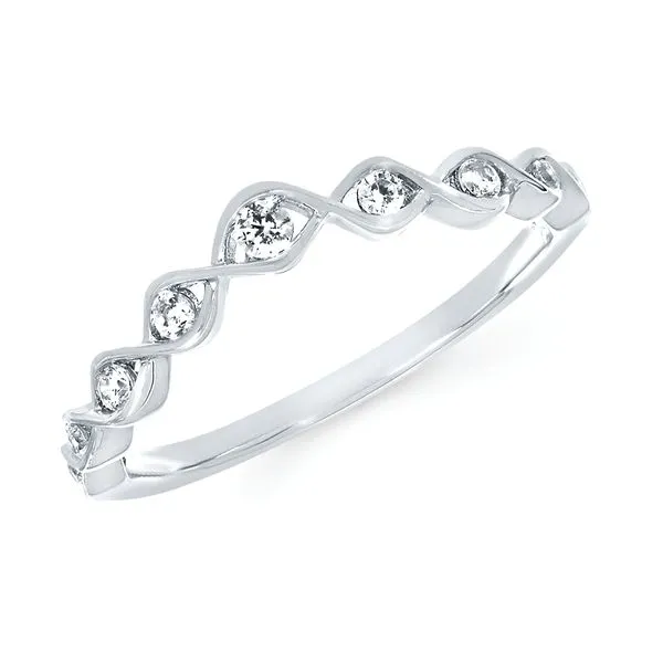 14k White Gold Wrap Ring J. Meredith Jewelers Delafield, WI