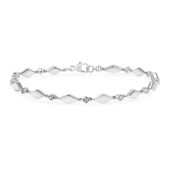 Sterling Silver Diamond Bracelet Pfaff Jewelers Grandville, MI
