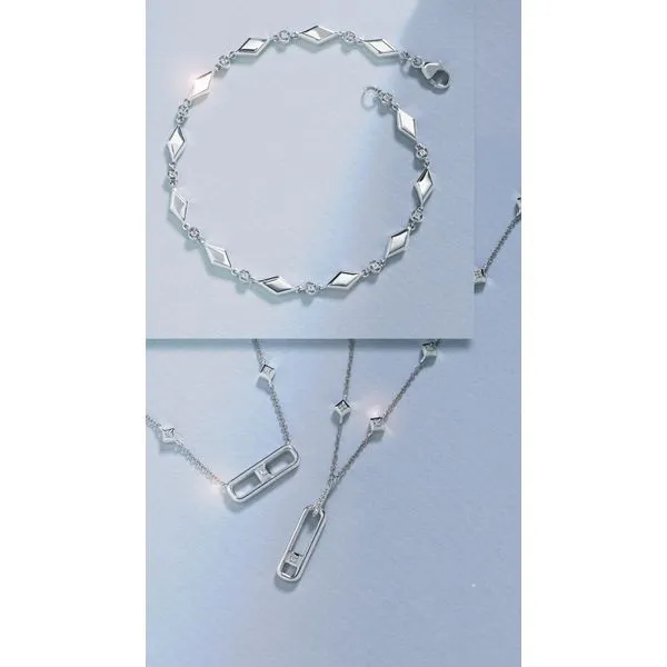 Sterling Silver Diamond Bracelet Image 2 Pfaff Jewelers Grandville, MI