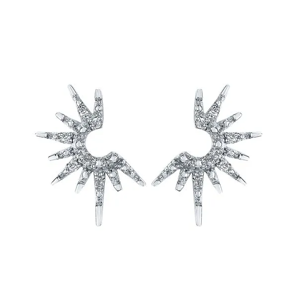 Sterling Silver Diamond Earrings Atlanta West Jewelry Douglasville, GA