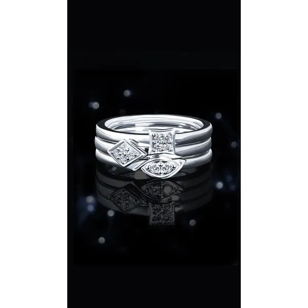 Sterling Silver Diamond Ring Image 3 Whalen Jewelers Inverness, FL