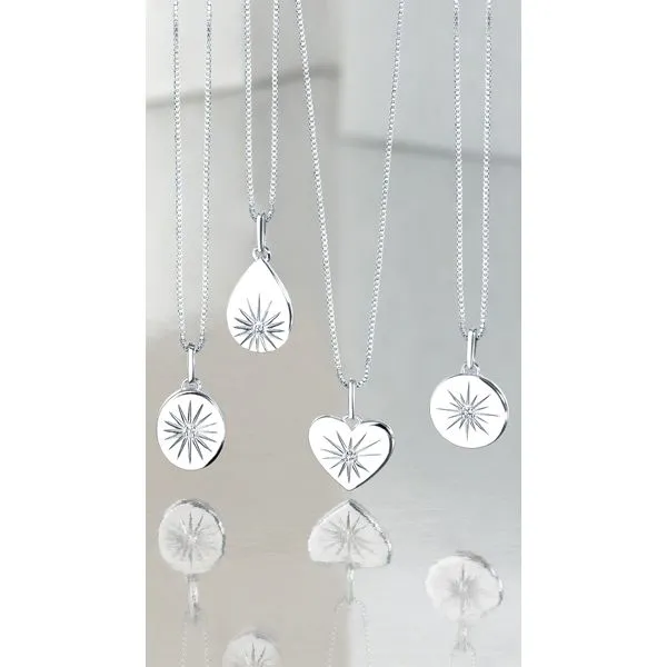 Sterling Silver Diamond Pendant Image 2 Tidwells of Greenwood Greenwood, SC