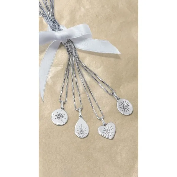 Sterling Silver Diamond Pendant Image 3 Tidwells of Greenwood Greenwood, SC