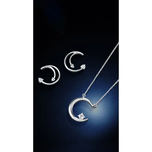 Sterling Silver Diamond Pendant Image 2 Whalen Jewelers Inverness, FL