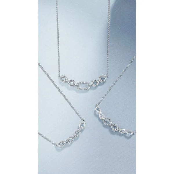 Sterling Silver Diamond Pendant Image 2 Tidwells of Greenwood Greenwood, SC