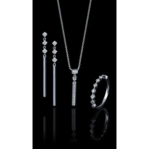 Sterling Silver Diamond Pendant Image 2 Pfaff Jewelers Grandville, MI