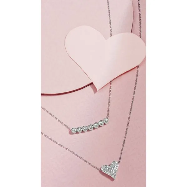 Sterling Silver Diamond Pendant Image 2 Pfaff Jewelers Grandville, MI