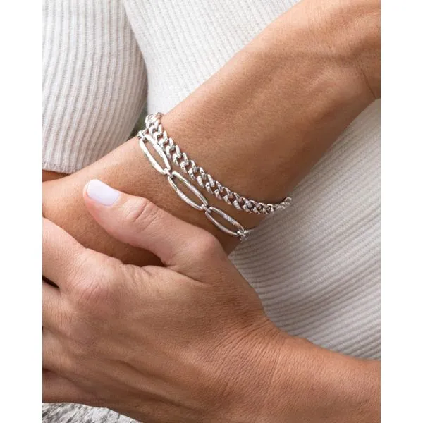 Sterling Silver Diamond Bracelet Image 2 Long Jewelers Chesapeake, VA