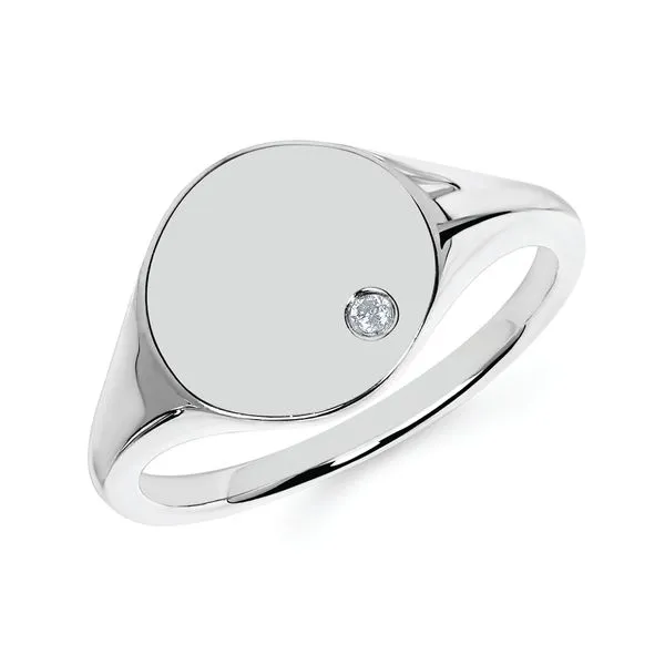 Sterling Silver Diamond Ring J. Meredith Jewelers Delafield, WI