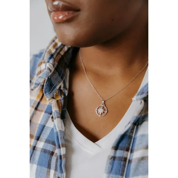 Sterling Silver Diamond Pendant Image 2 Tidwells of Greenwood Greenwood, SC