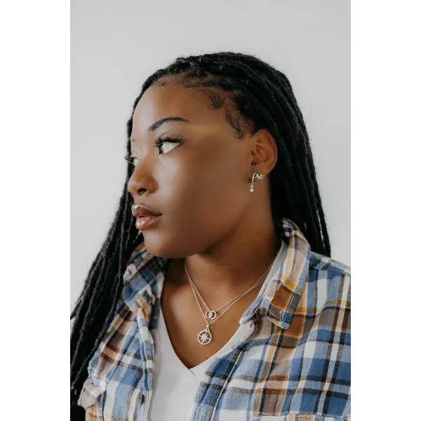 Sterling Silver Diamond Pendant Image 3 Long Jewelers Chesapeake, VA