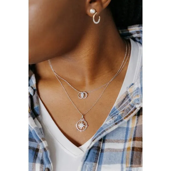 Sterling Silver Diamond Pendant Image 4 Long Jewelers Chesapeake, VA