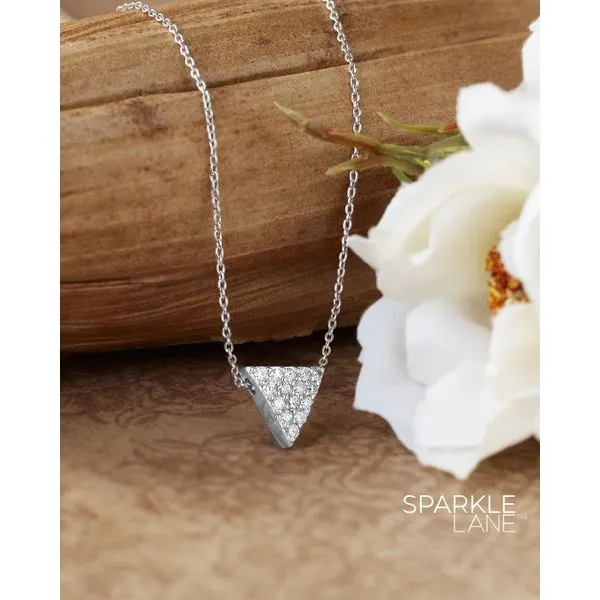 Sterling Silver Diamond Pendant Image 2 Long Jewelers Chesapeake, VA