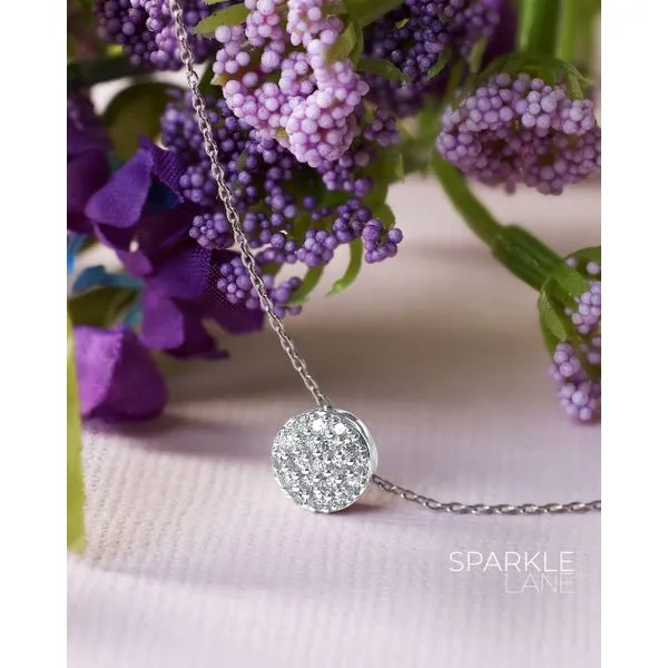 Sterling Silver Diamond Pendant Image 2 Tidwells of Greenwood Greenwood, SC