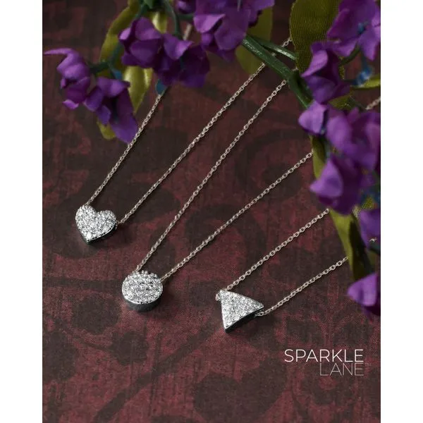 Sterling Silver Diamond Pendant Image 3 Tidwells of Greenwood Greenwood, SC