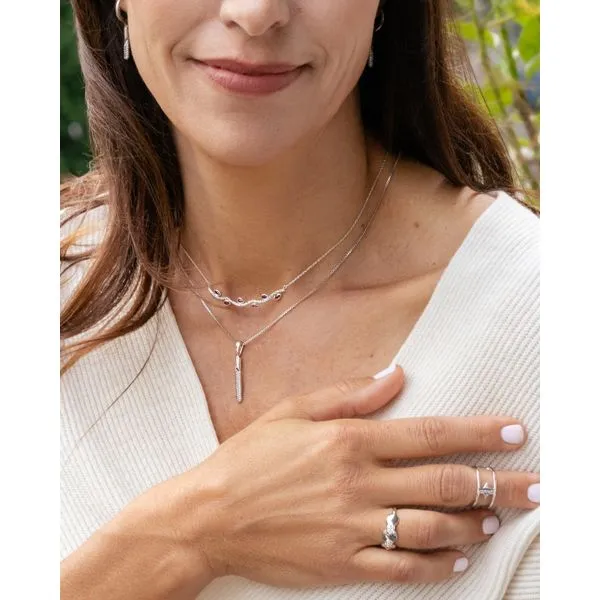 Sterling Silver Diamond Pendant Image 4 Long Jewelers Chesapeake, VA