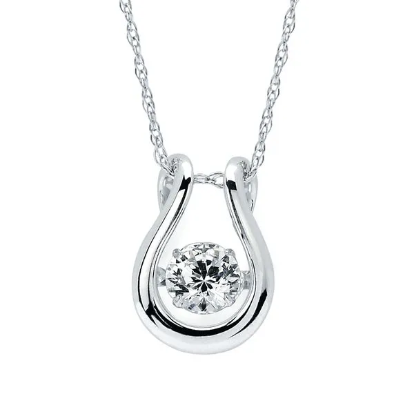 14k White Gold Diamond Pendant Daniel Jewelers Brewster, NY
