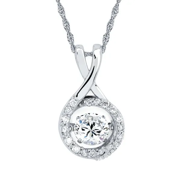 14k White Gold Diamond Pendant Pfaff Jewelers Grandville, MI