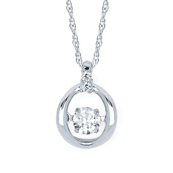 14k White Gold Diamond Pendant Pfaff Jewelers Grandville, MI