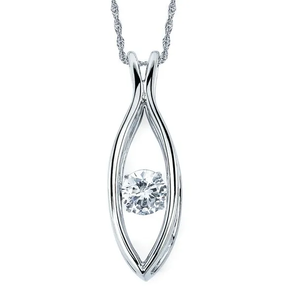14k White Gold Diamond Pendant J. Meredith Jewelers Delafield, WI