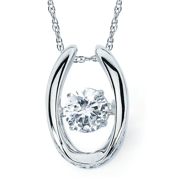 14k White Gold Diamond Pendant Pfaff Jewelers Grandville, MI