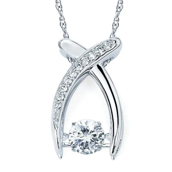14k White Gold Diamond Pendant J. Meredith Jewelers Delafield, WI