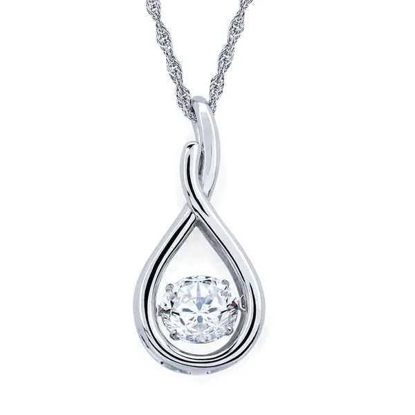 14k White Gold Diamond Pendant McCoy Jewelers Bartlesville, OK