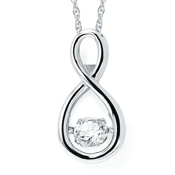 14k White Gold Diamond Pendant J. Meredith Jewelers Delafield, WI