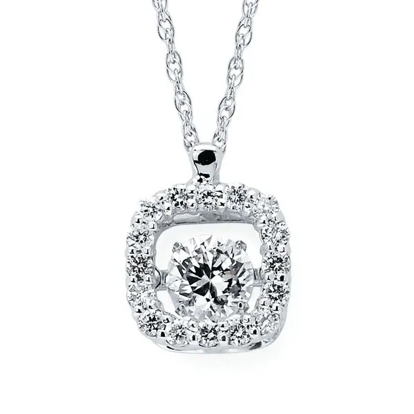 14k White Gold Diamond Pendant J. Meredith Jewelers Delafield, WI