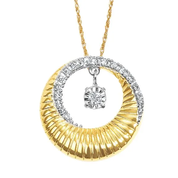 14k Yellow Gold Diamond Pendant J. Meredith Jewelers Delafield, WI