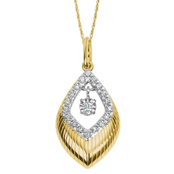14k Yellow Gold Diamond Pendant J. Meredith Jewelers Delafield, WI