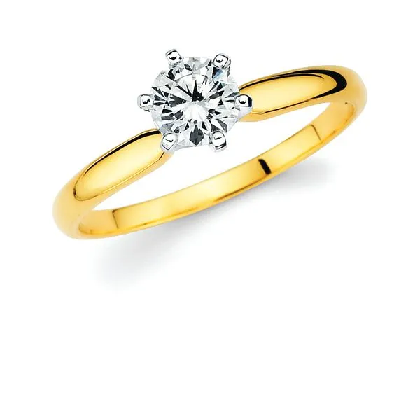 14k Yellow & White Gold Engagement Ring Pfaff Jewelers Grandville, MI