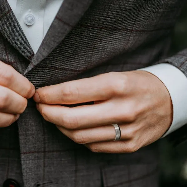 Tantalum Men's Wedding Band Image 3 Pfaff Jewelers Grandville, MI