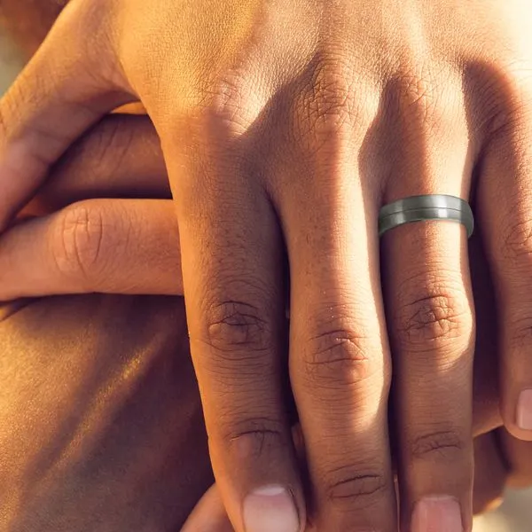 Tantalum Men's Wedding Band Image 2 Pfaff Jewelers Grandville, MI