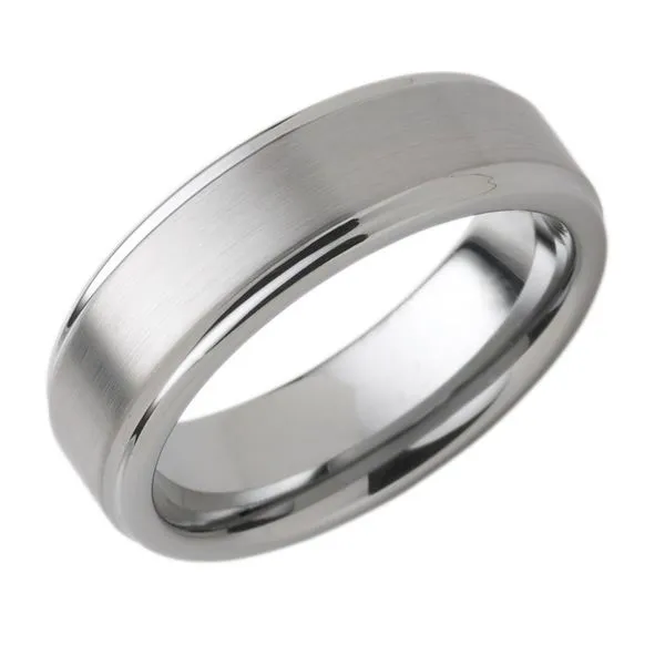Tungsten Men's Wedding Band Pfaff Jewelers Grandville, MI