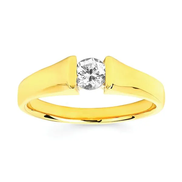 14k Yellow & White Gold Bridal Set Image 2 Ellsworth Jewelers Ellsworth, ME