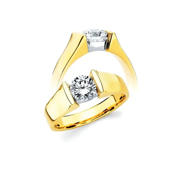 14k Yellow & White Gold Bridal Set Pfaff Jewelers Grandville, MI