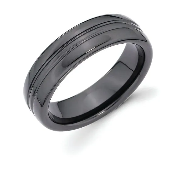 Ceramic Men's Wedding Band Pfaff Jewelers Grandville, MI