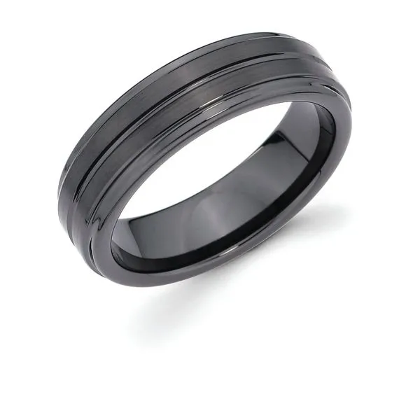 Ceramic Men's Wedding Band Diamond Design Jewelers Somerset, KY